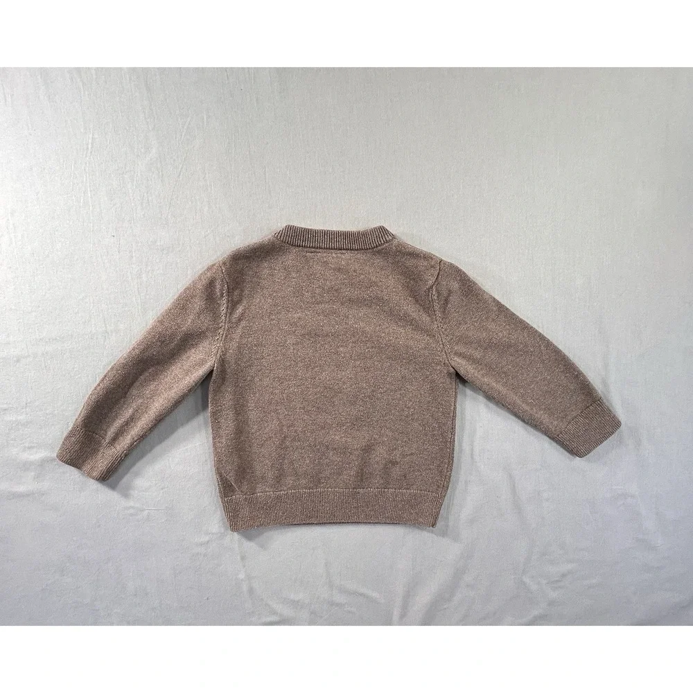 Baby Gap Mickey Mouse Heather Brown Long Sleeve Sweater Toddler 3 Years‎